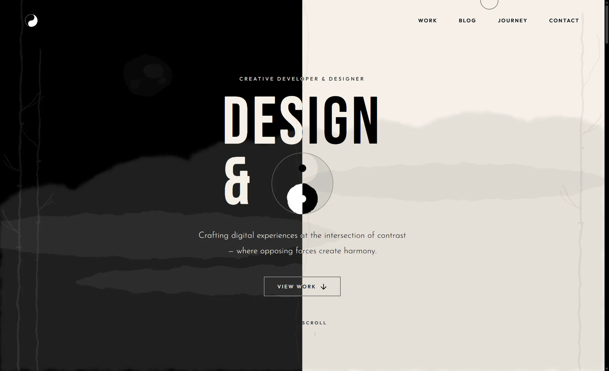 Claude generated portfolio hero